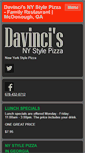 Mobile Screenshot of davincisnystylepizza.com